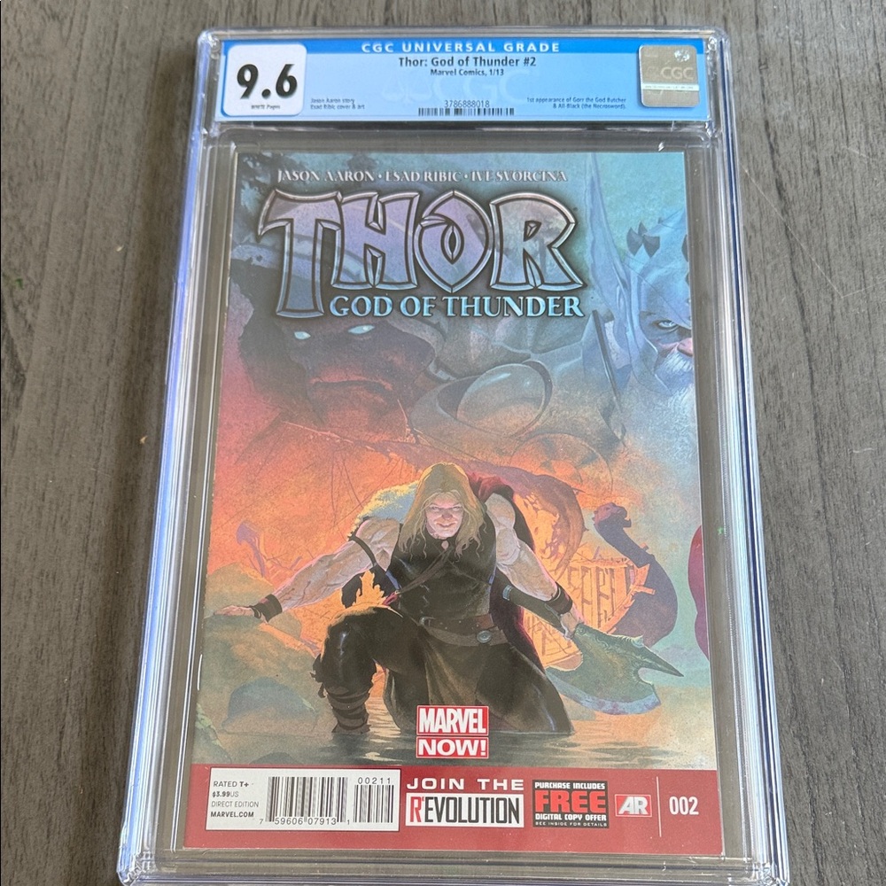 Marvel Thor: God of Thunder #2 - Red, Blue, Purple Holographic Cover